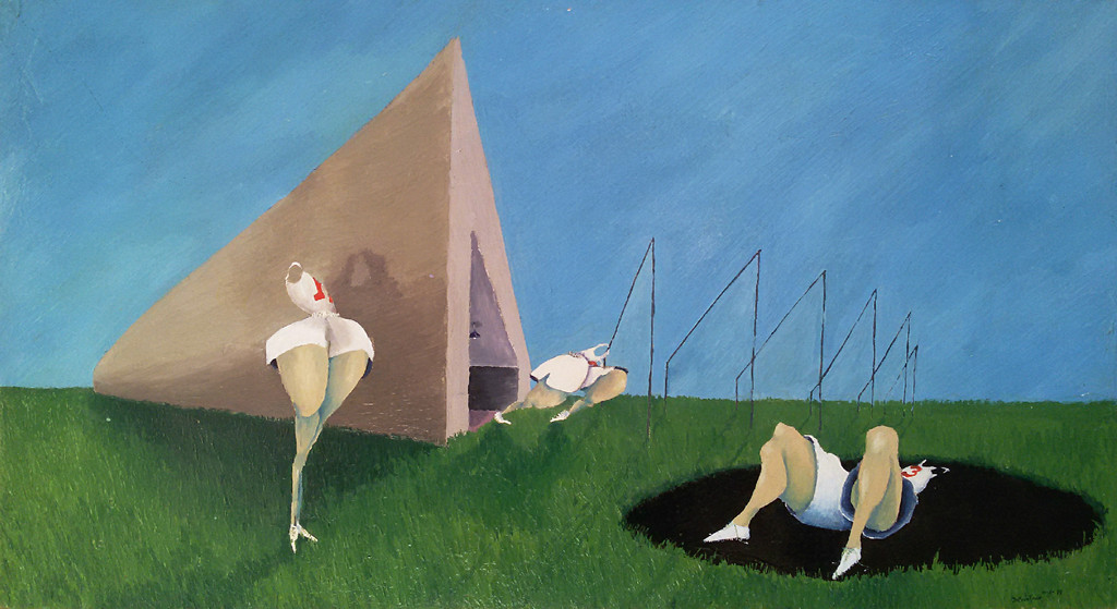 Rob van Trier - Atletiek, olieverf op paneel kopen? Bied vanaf 150!