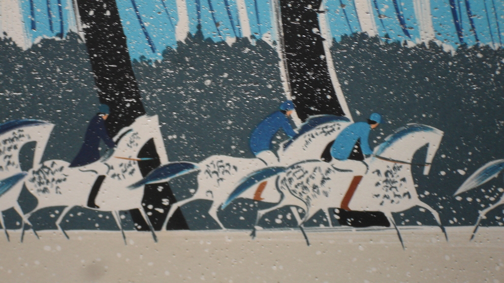 Serge Lassus - Winter - litho - handgesigneerd kopen? Bied vanaf 35!