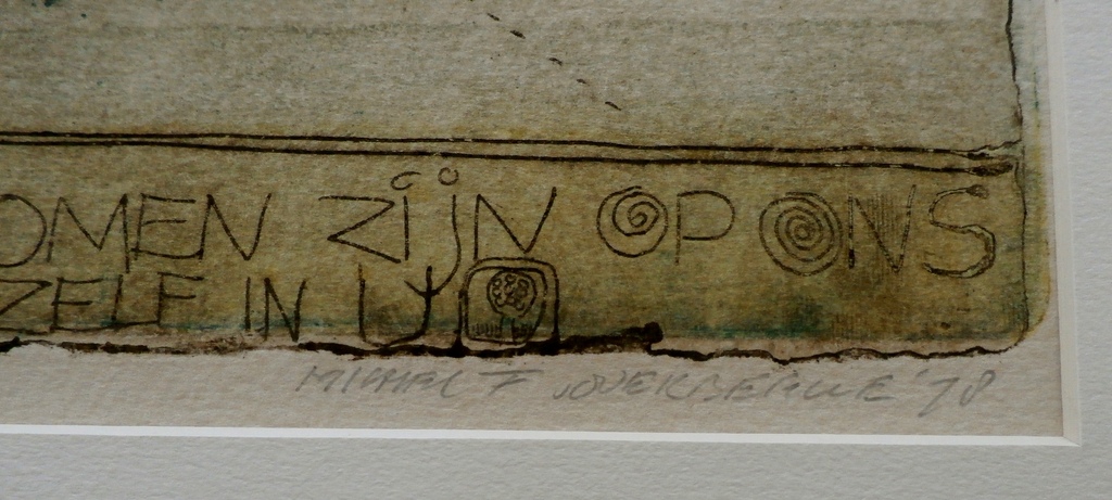 Michel van Overvoorde ets: Een nacht bij de koning - 1978 kopen? Bied vanaf 50!