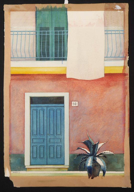 Willem Smorenburg: Aquarel, Italiaans huis kopen? Bied vanaf 1!