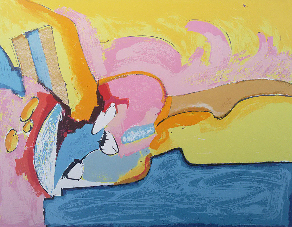 Ton van Kesteren - Abstract, zeefdruk (groot) kopen? Bied vanaf 1!