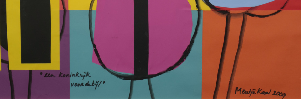 Meertje Kaal: Gemengde techniek en Collage, Koninkrijk voor de bijl - Ingelijst kopen? Bied vanaf 1!