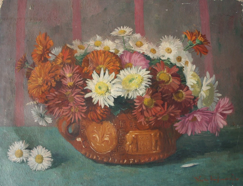 Waalko Jans Dingemans (jr), olieverf op doek, stilleven met bloemen kopen? Bied vanaf 50!