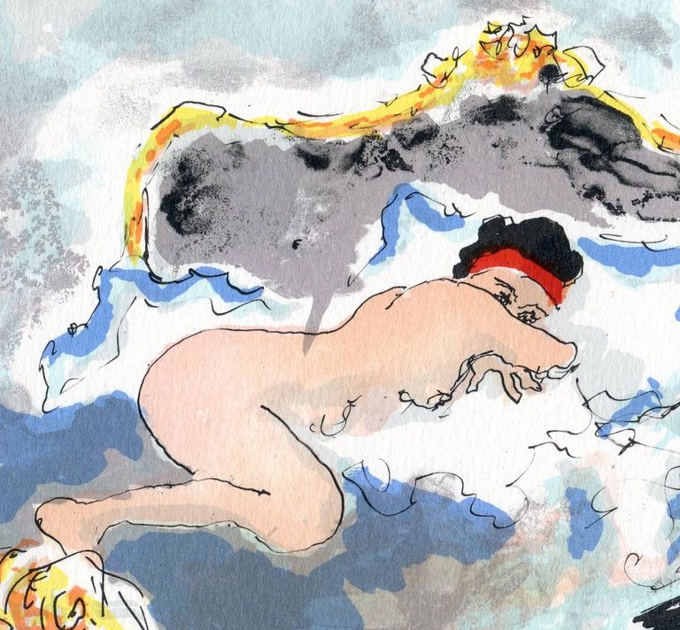 Huchet Urbain, kleurenlitho  kopen? Bied vanaf 35!