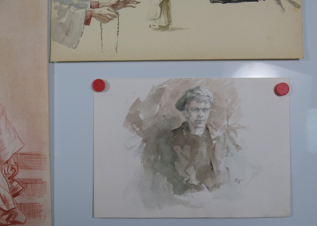 Klaas Fernhout: 2 tekeningen + 1 Aquarel, Religie kopen? Bied vanaf 1!