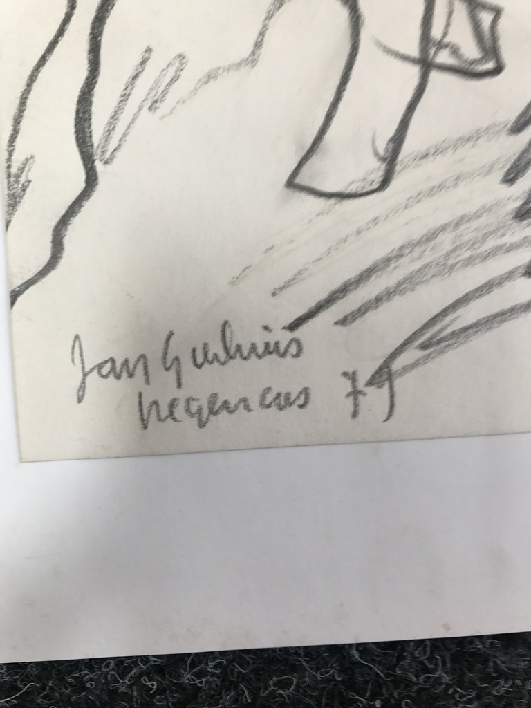 Jan Sierhuis  Prachtige tekening 1979-gesigneerd kopen? Bied vanaf 1!