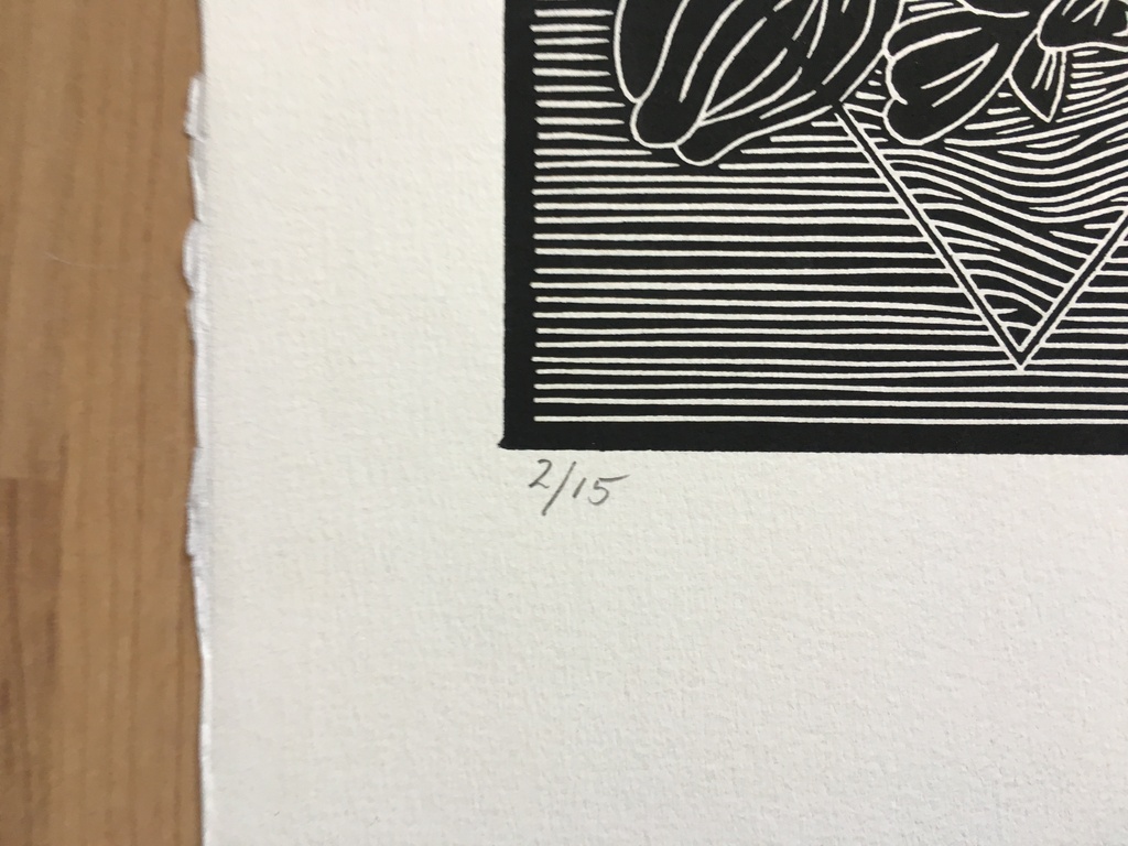 Litho, surrealistisch strak zwart/wit beperkte oplage 2/15, handgesigneerd kopen? Bied vanaf 35!