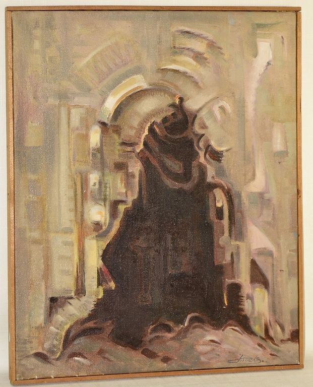 Jacques Mels: Olieverfschilderij. Zonder titel kopen? Bied vanaf 1!