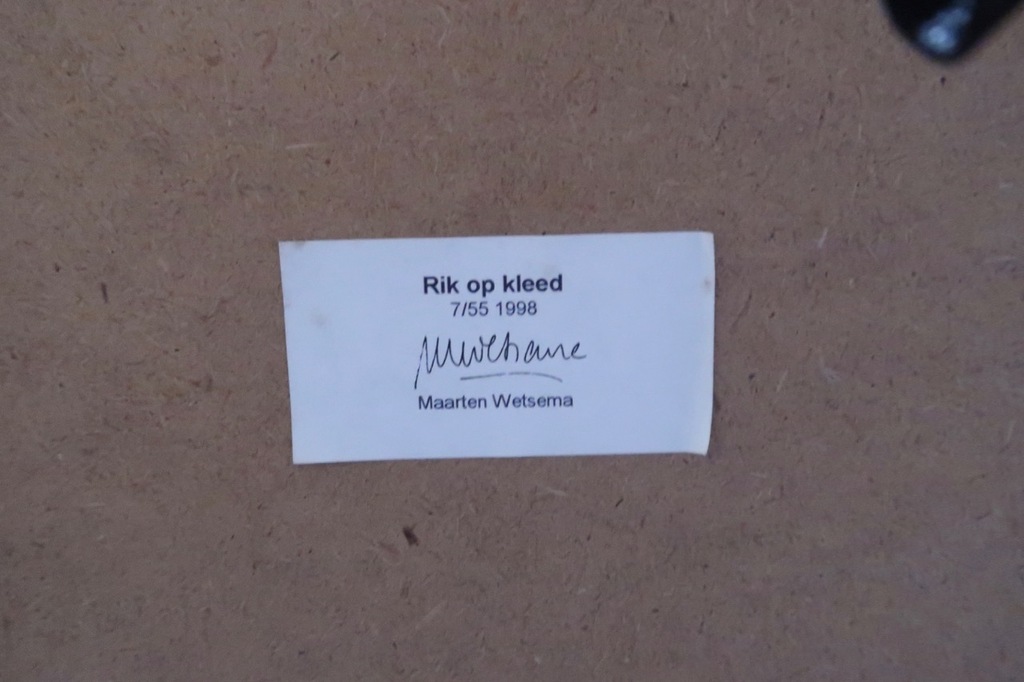 Maarten Wetsema: Foto op aluminium, Rik op kleed - Ingelijst kopen? Bied vanaf 1!