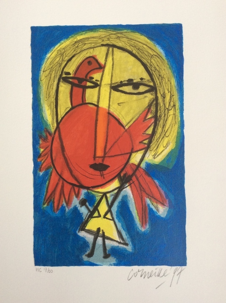 Corneille, grafiek handgesigneerd, â��Parijs Portretâ��, 1997 kopen? Bied vanaf 500!