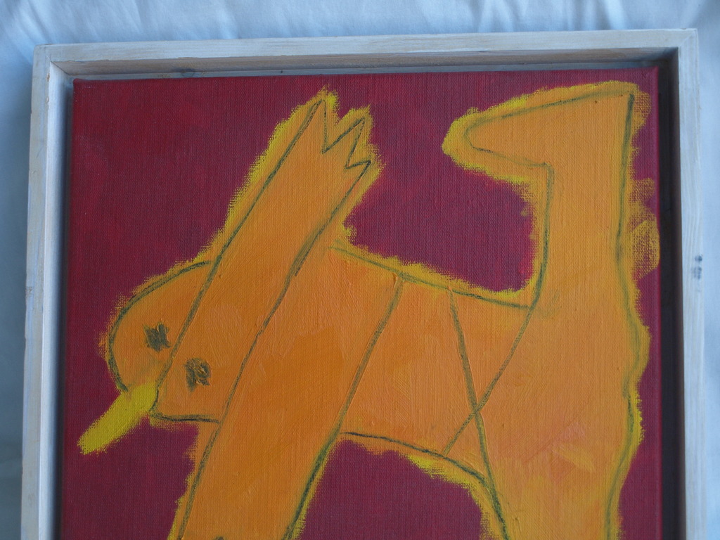 Ilja Walraven : Acrylverf en zink , koorddanser 1 â�� gesigneerd & ingelijst â��1996 kopen? Bied vanaf 150!