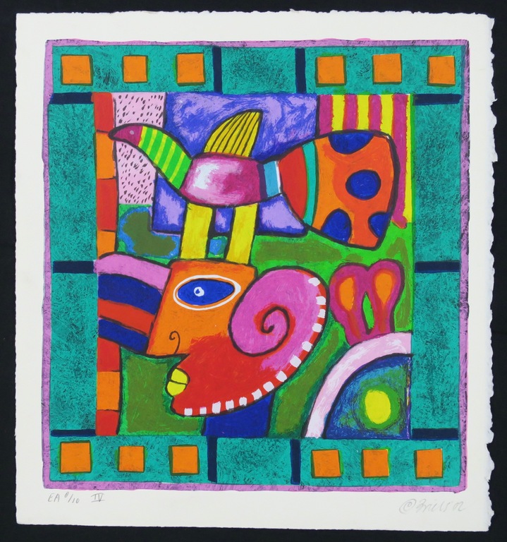 Clemens Briels: Zeefdruk, Zonder titel kopen? Bied vanaf 40!