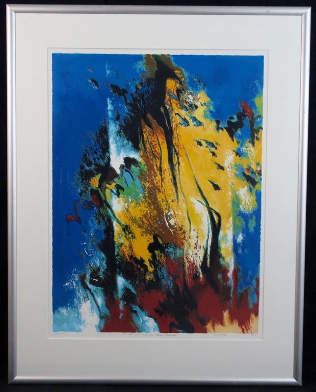 Mattie Schilders: Zeefdruk, In het licht... - Ingelijst kopen? Bied vanaf 35!