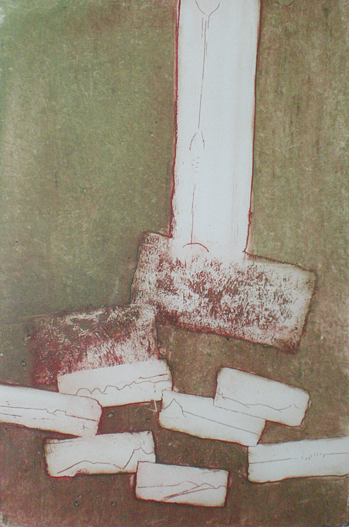 Jan Montyn - Abstract, ets (ingelijst) kopen? Bied vanaf 110!