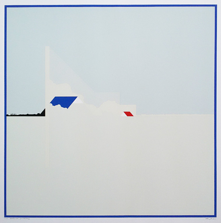 Han Jansen - Hollands landschap, zeefdruk kopen? Bied vanaf 60!