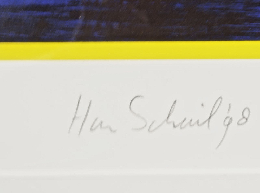 Han Schuil: Zeefdruk, Zonder titel - Ingelijst kopen? Bied vanaf 1!