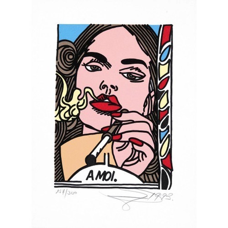 Erro: Zeefdruk, A moi verkocht voor € 80!