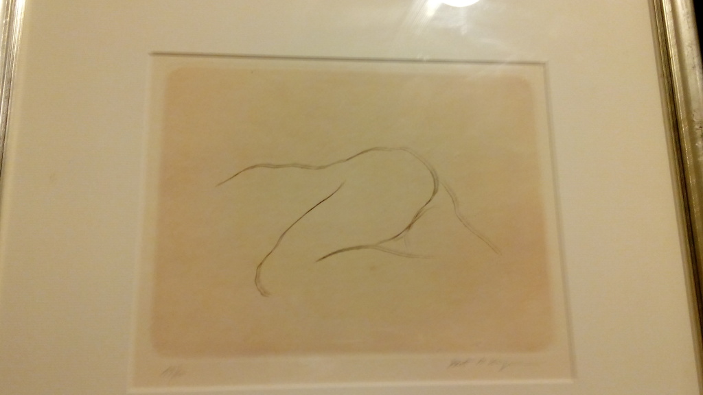 Bert de Keyser, ets, Naakt,22x25 techniek:'Dry needle etching'. Handgesigneerd.  kopen? Bied vanaf 1!