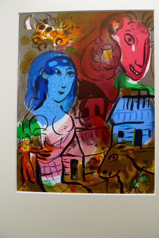 Marc Chagall,originele lithografie,Hommage a Marc Chagall verkocht voor € 295!