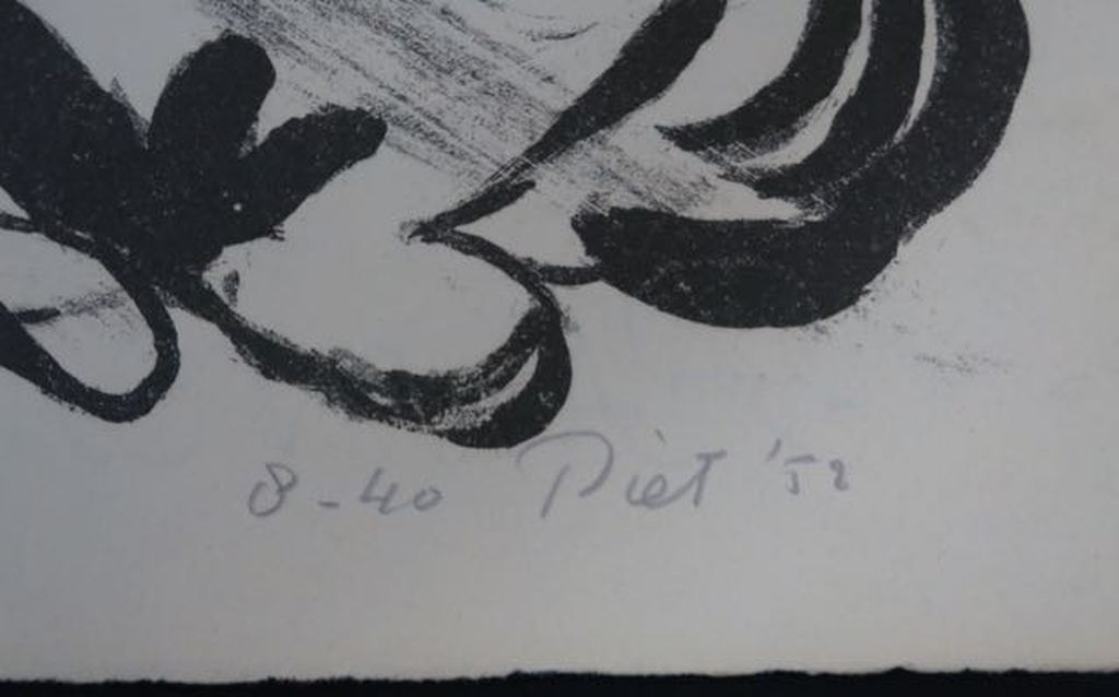 Piet van Stuivenberg: Litho, Zonder Titel (creatie 1952) kopen? Bied vanaf 1!