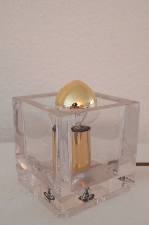 Glazen design bloklampje. kopen? Bied vanaf 20!