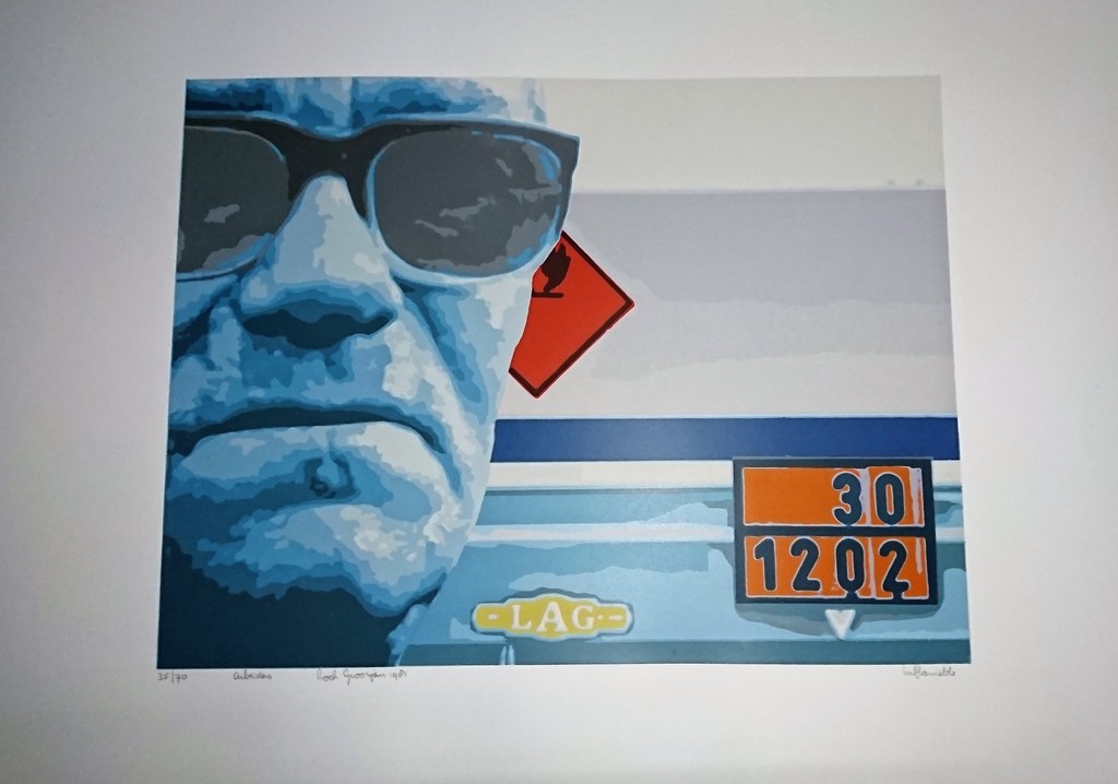 Loek Grootjans,zeefdruk,Inflameble kopen? Bied vanaf 25!