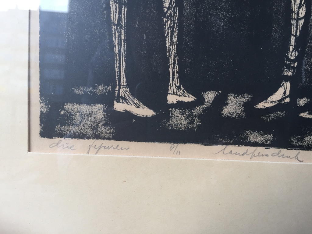 Ed van Zanden: Ets 8/11 Drie Figuren kopen? Bied vanaf 1!