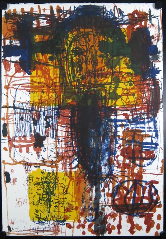 Rik van Iersel: Litho, Figuur verkocht voor € 50!