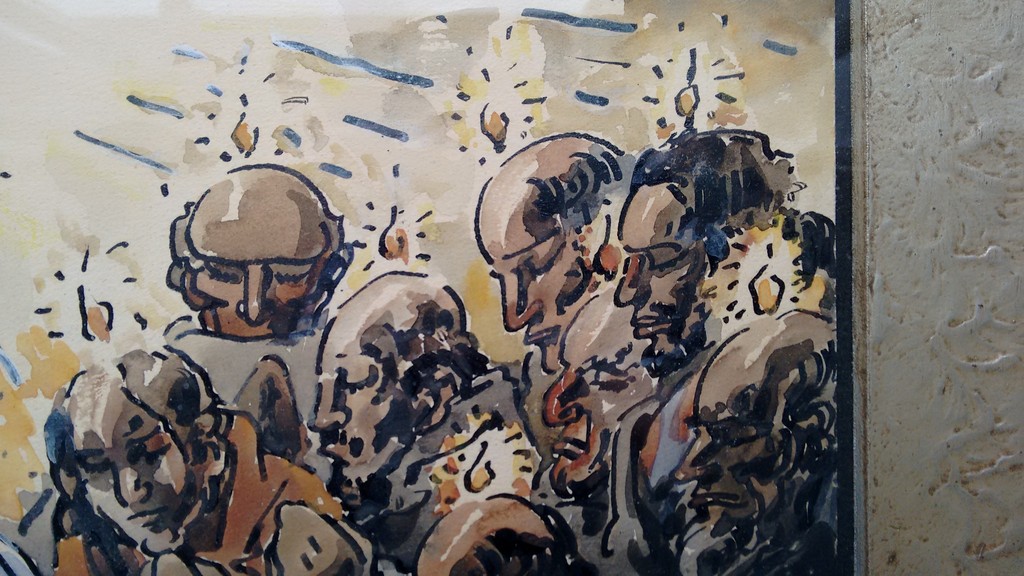 Alfred Ost werk in gemengde techniek, ingelijst, gesigneerd kopen? Bied vanaf 280!