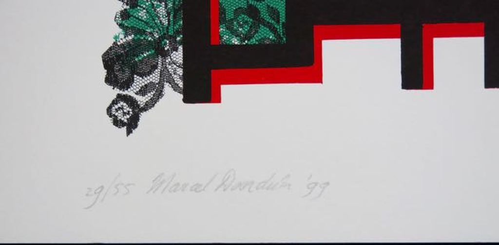 Marcel Doorduin: Zeefdruk, Abstracte compositie kopen? Bied vanaf 1!