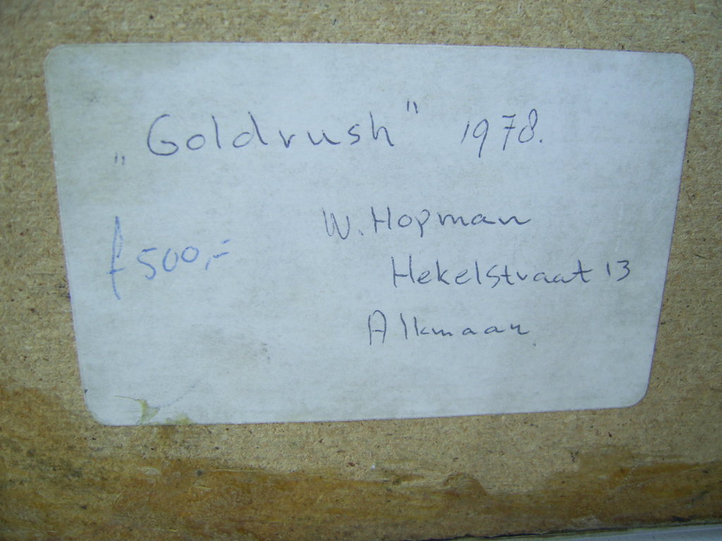 Willem Hopman - Object trouvé - Goldrush kopen? Bied vanaf 200!