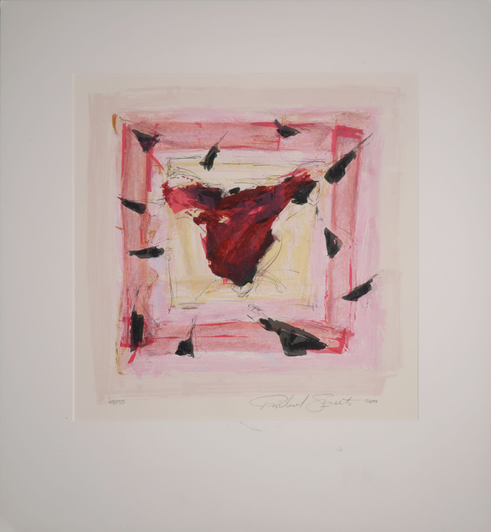 Richard Smeets: Zeefdruk, Rode bloem kopen? Bied vanaf 1!