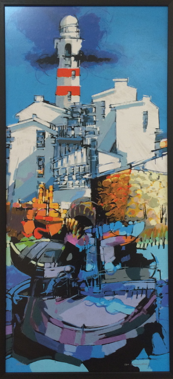 Hendrik van Veenendaal, zeefdruk op paneel  verkocht voor € 45!