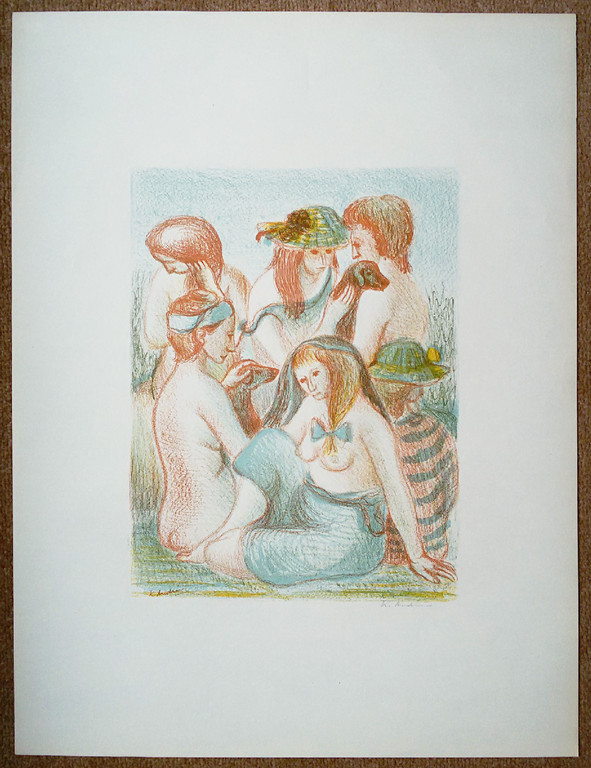 Kees Andrea - Baadsters, handgesigneerde litho kopen? Bied vanaf 10!