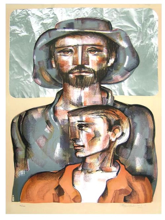 Jorge Dumas - today and tomorrow - Lithografie handgesigneerd en genummerd verkocht voor € 89!