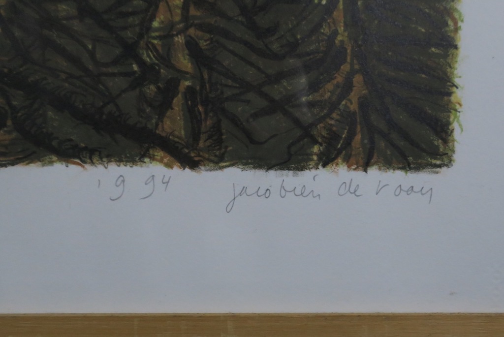 Jacobien de Rooij: Litho, Flou - Ingelijst kopen? Bied vanaf 20!