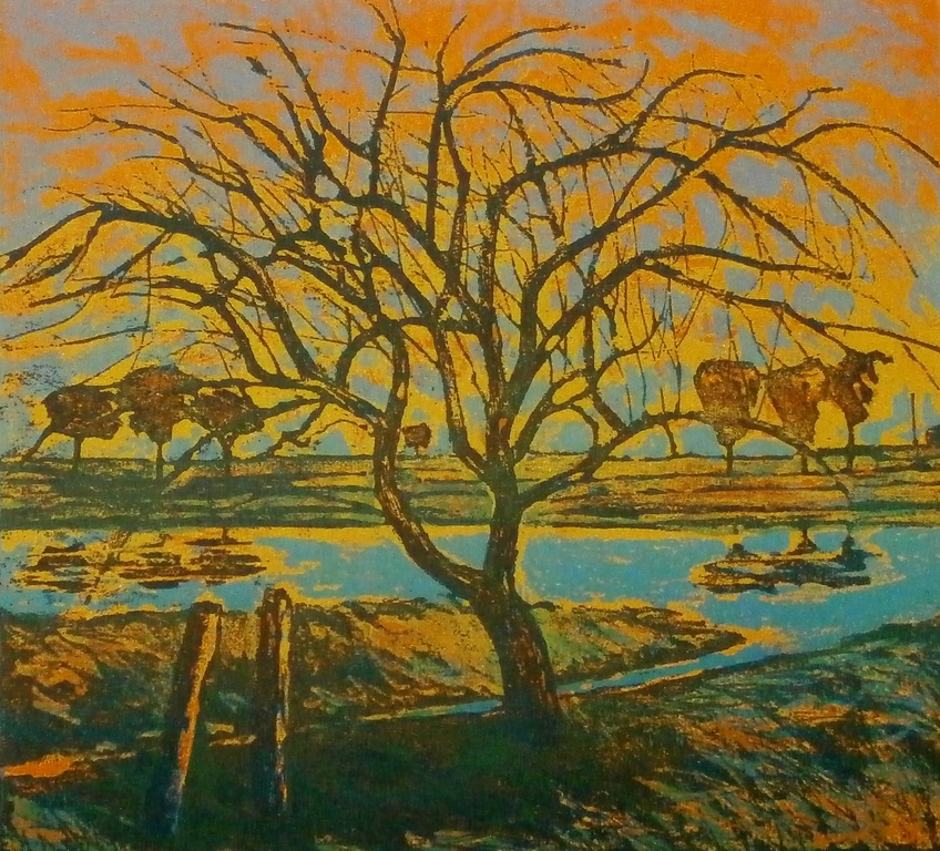 Elmar Gille - ets: oktober - 1995 verkocht voor € 69!