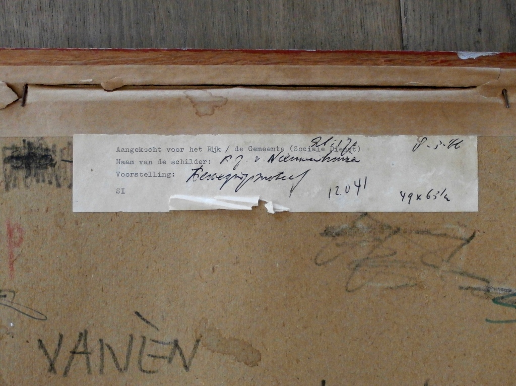 Frits Vanen A.J. van Nieuwenhuizen)- ingelijste gouache - 1965 kopen? Bied vanaf 95!