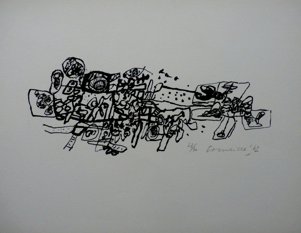 Corneille - litho: Zonder titel - 1962 - oplage 30 stuks!!! kopen? Bied vanaf 350!