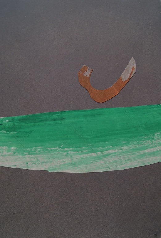 Lei Molin gemengde techniek en collage verkocht voor € 250!