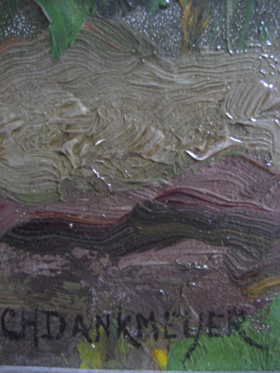 Charles Dankmeijer -  boerderij in landschap - olieverf - gelijst kopen? Bied vanaf 250!