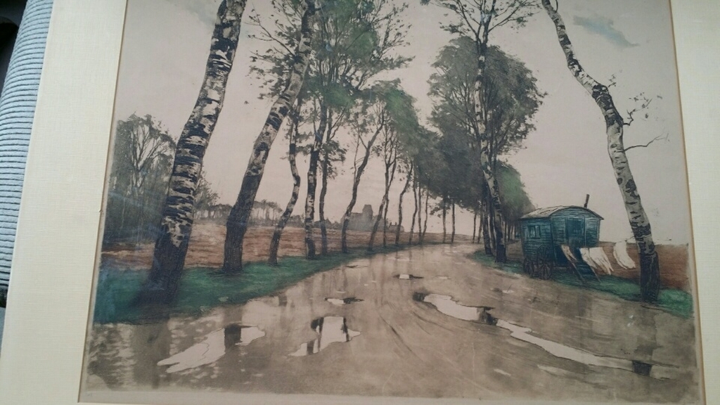 Henri Jourdain, aquatint, gesigneerd verkocht voor € 59!