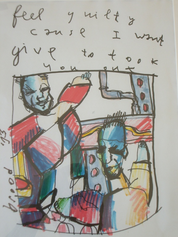 Herman Brood originele tekening TOPWERK van 1993 verkocht voor € 500!