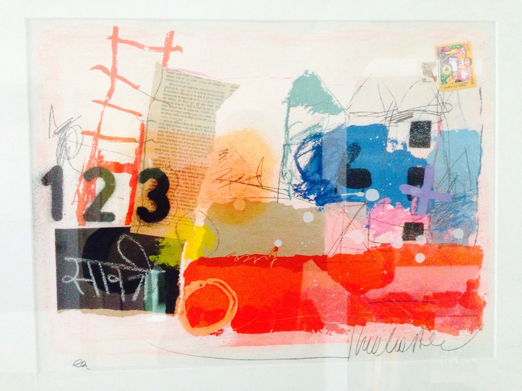 Theo koster, zeefdruk/gemengde techniek , uit de serie fever . verkocht voor € 47!