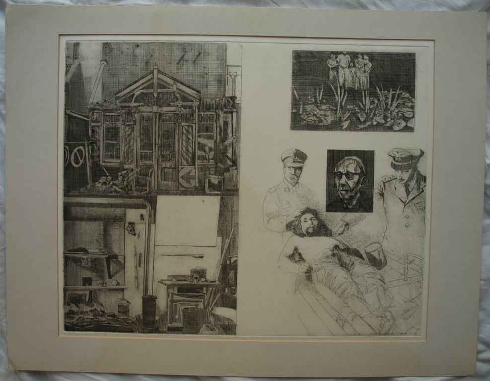 Walter Barten : Ets en aquatint , Herinneringen – gesigneerd – 1977 kopen? Bied vanaf 1!