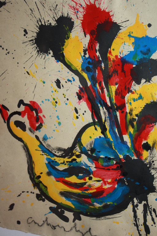 ANTON HEYBOER - SCHILDERIJ ACRYL - KIP op PAPIER kopen? Bied vanaf 150!