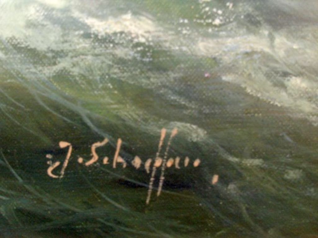 Jan Schaeffer: groot maritiem werk, zeilschip in volle zee (olieverf op linnen) kopen? Bied vanaf 225!