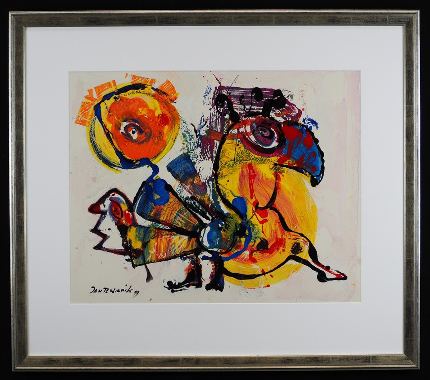 Jan te Wierik: Schilderij, zonder titel verkocht voor € 1200!