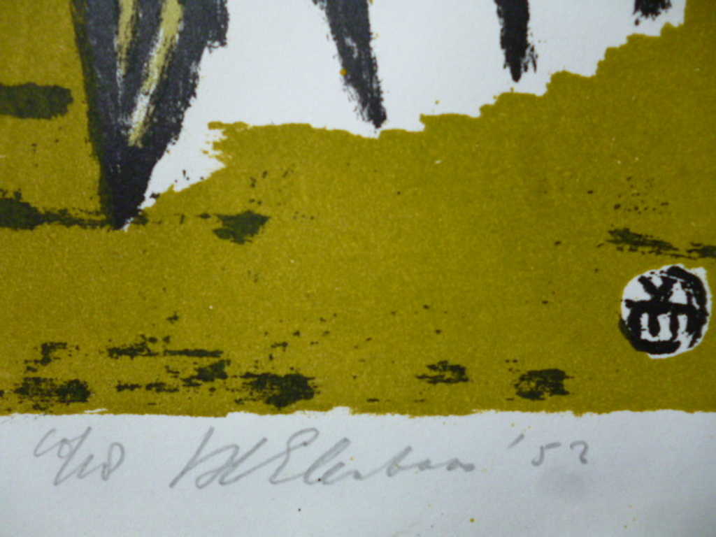 Wally Elenbaas - kleurenlitho - Compositie kopen? Bied vanaf 40!