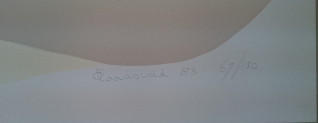 Raadsveld, zeefdruk geen titel kopen? Bied vanaf 10!